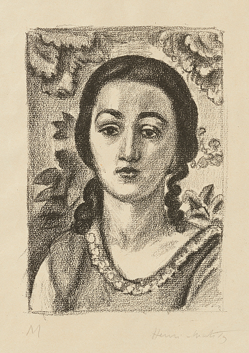 Young Woman with Brown Curls