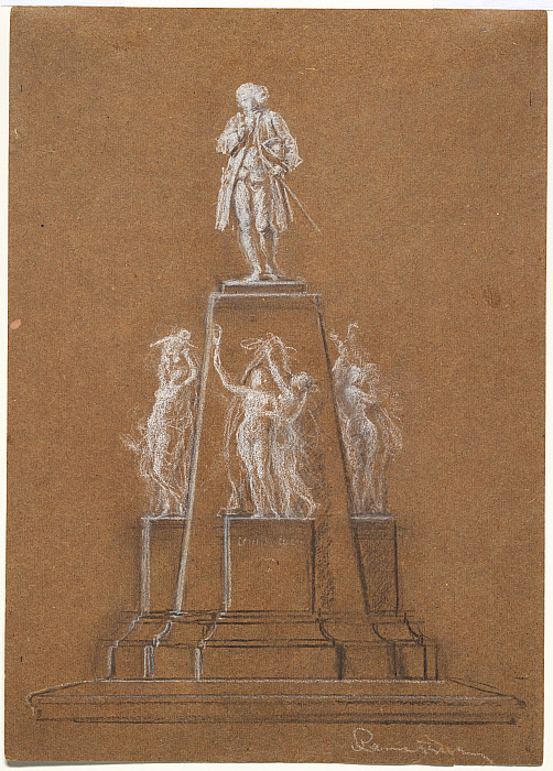 Drawing for a Projected Monument to Jean-Jacques Rousseau