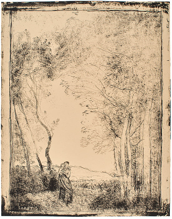 Young Mother at the Entrance to a Forest (Jeune Mère à l'Entrée d'un Bois)