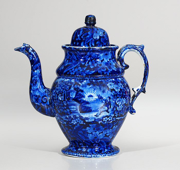 Coffeepot: Lafayette at Franklin's Tomb