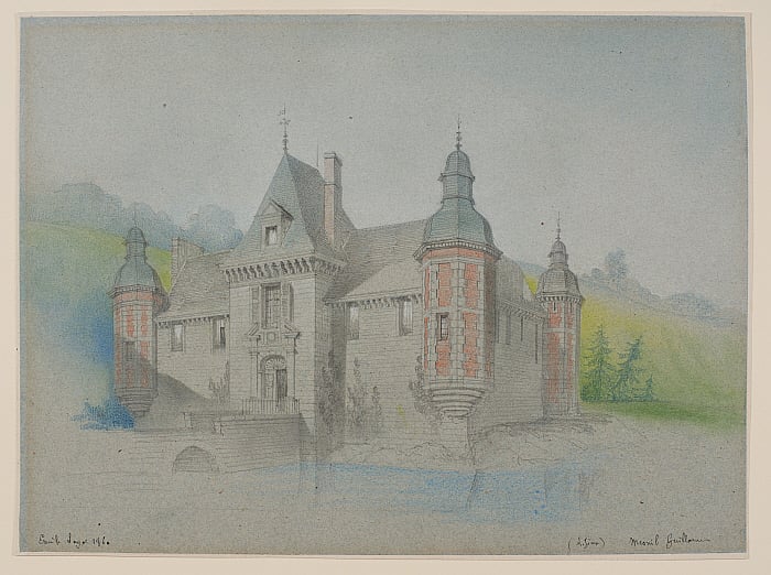 View of Château on a River