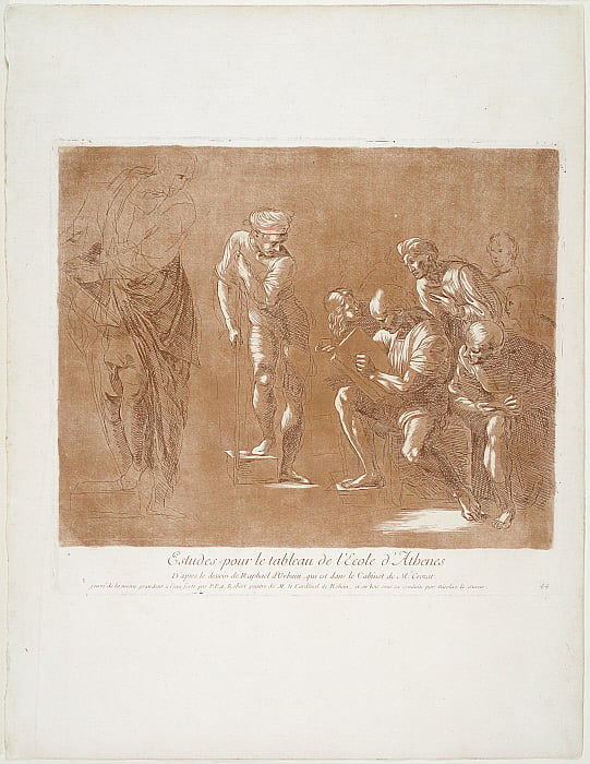 Study for Pythagoras and his Pupils in the School of Athens