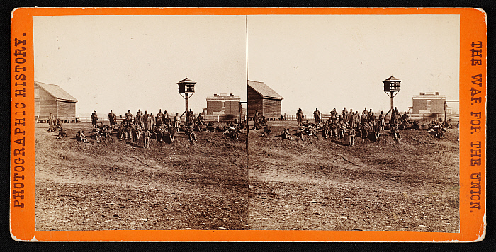 Convalescent Soldiers Resting after a march, at Aiken’s Landing, James River, Va. Slider Image 1