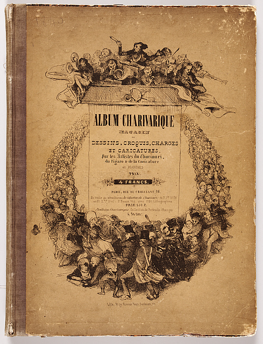 Album Charivarique: Magasin de Dessins, Croquis, Charges et Caricatures, par les Artistes du Charivari, du Figaro et de la Caricature Slider Image 1