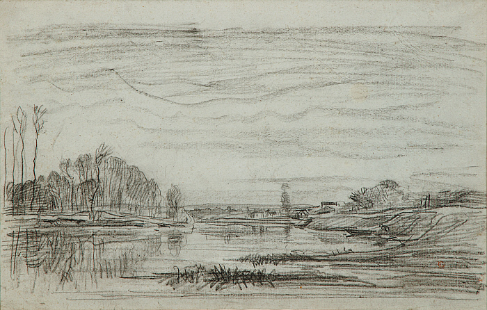 Village on the Banks of the Oise River Slider Image 1