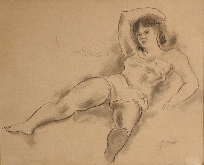 Reclining Semi-Nude Woman