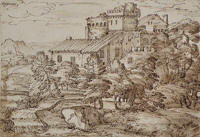Landscape with Fortified Farm Buildings