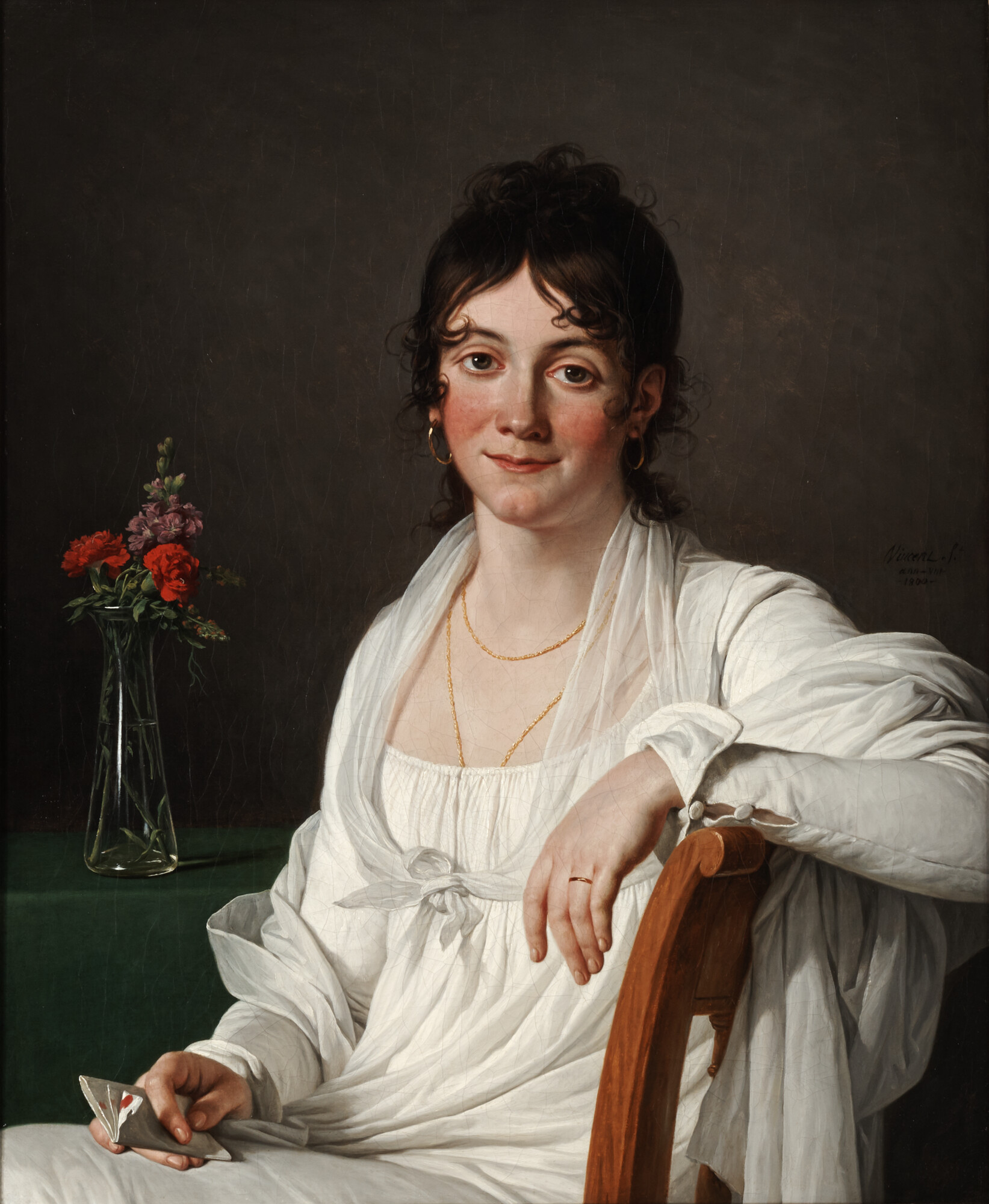 Portrait of a Woman (Ange Lucie Scholastique Anceaume?) Slider Image 1