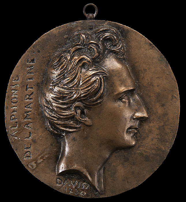 Alphonse-Marie-Louis de Prat de Lamartine Portait Medallion