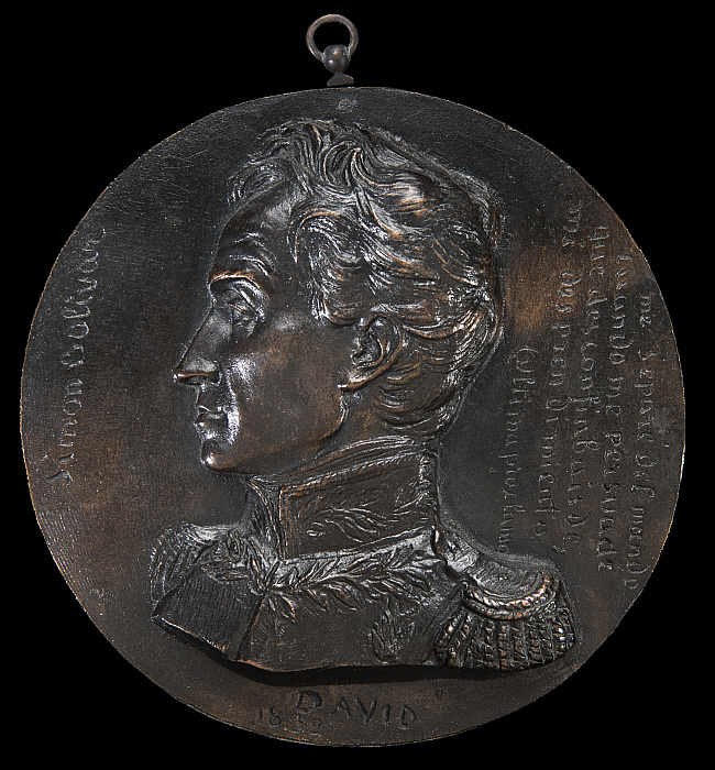 Simón Bolivar Portrait Medallion