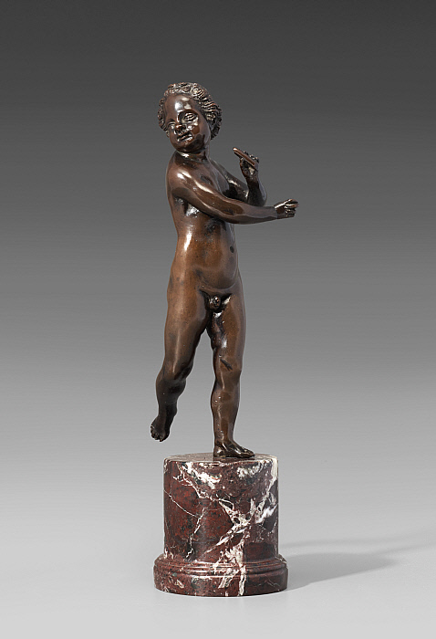 Dancing Boy Holding a Flute Slider Image 1