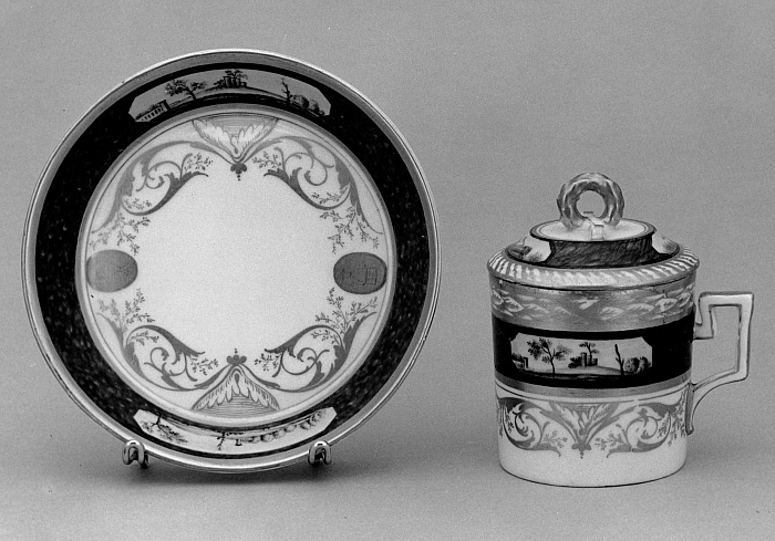 Cup and Saucer, with Cover