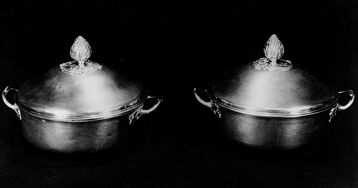 Pair of Silver Entrée Dishes and Covers