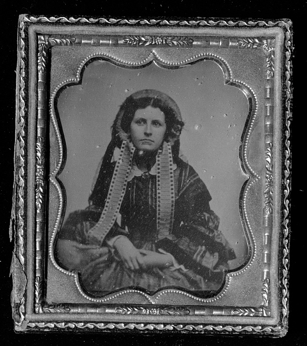 Young Woman with Bouquet with Lappets