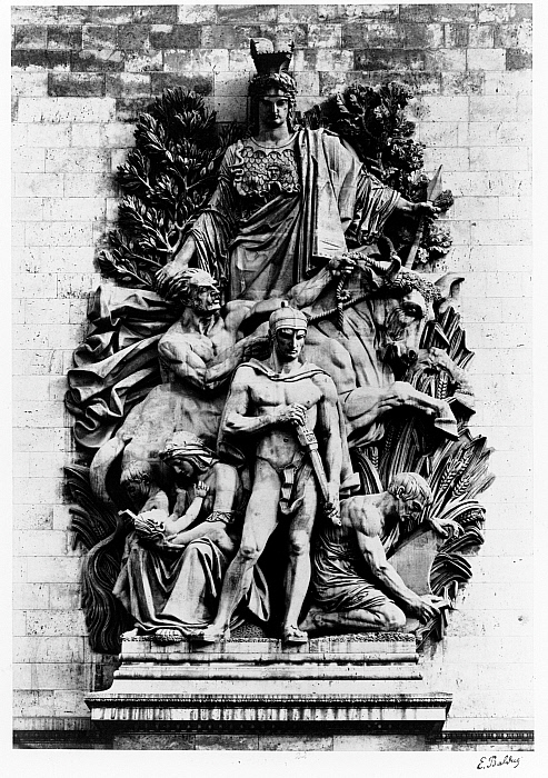 Study of Sculpture, Arc de Triomphe, Paris: La Paix (1833-6), by Etex