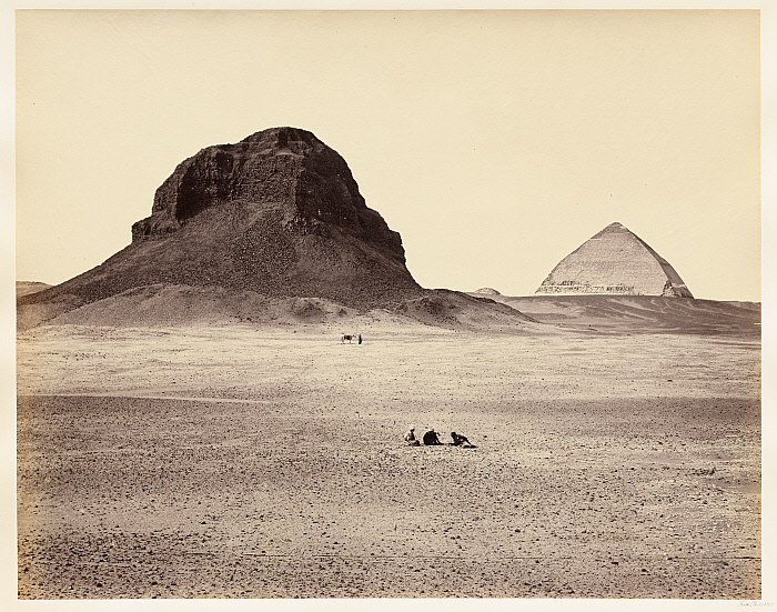 Pyramids of Dahshoor from the East
