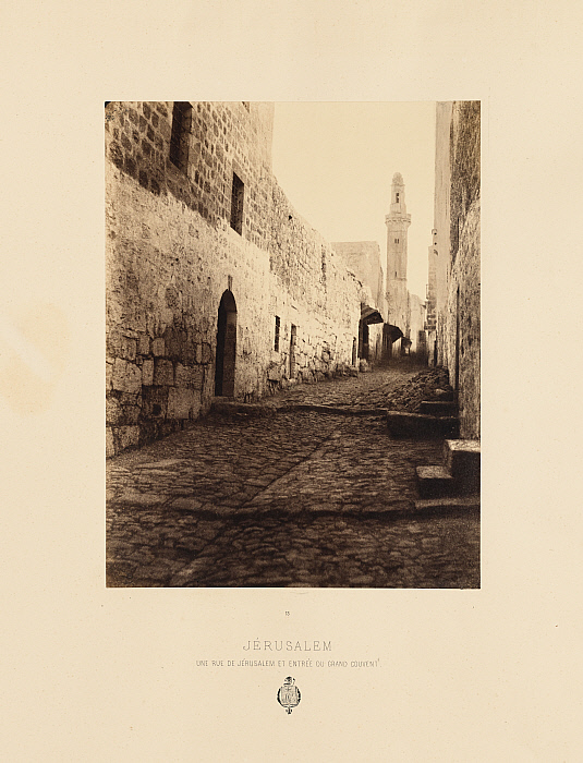 Une Rue de Jérusalem et Entrée du Grand Couvent