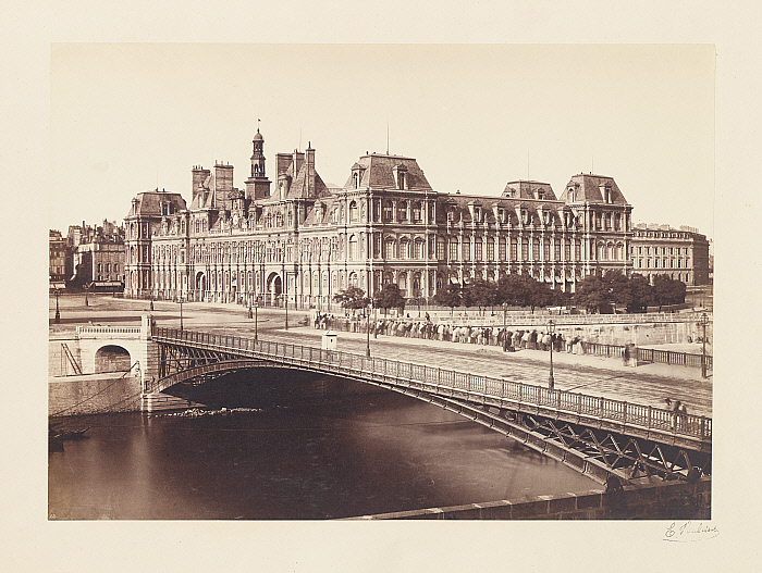 Pont d'Arcole and the Hotel de Ville, Paris