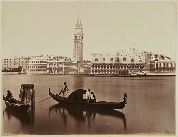 Venice, View Toward St. Mark's with Condoliers in Foreground