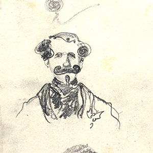 Three Caricature Studies of a Man