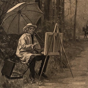 Corot at His Easel