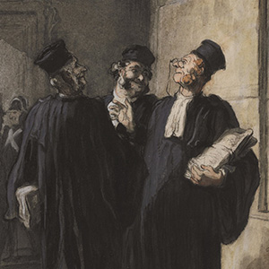 Three Lawyers Conversing