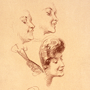 Four Studies of a Woman's Head