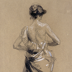 Standing Woman Seen from Behind