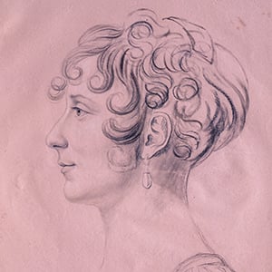 Portrait of a Woman in Profile