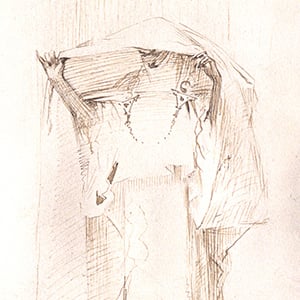 Sketch after "Fumée d'ambre-gris"
