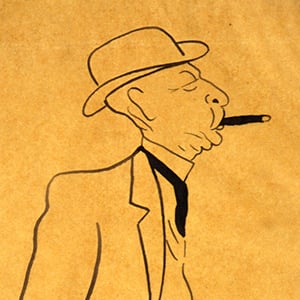 Tall Man with Cigar