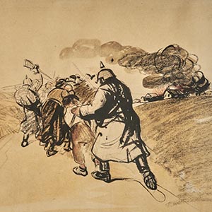 Untitled Drawings of World War I: Les Kamerades 20 Mars 1915
