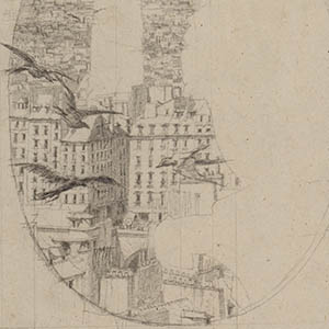 Study for "Le Stryge": The City and the Birds