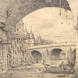 Study for "L'arche du Pont Notre-Dame"