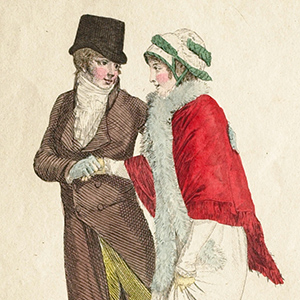The Fearful Schoolgirl (Fichu with tapering. Palatine) (L'ecolière craintive (Fichu avec éfilé. Palatine))