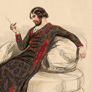 L'Artiste: Physiognomy of Fashions. Humann's Dressing Gown (Physionomie des Modes. Robe de Chambre de Humann)