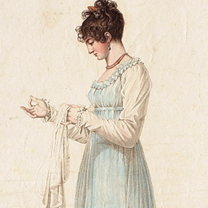 Woman in blue dress (Femme en robe bleue)