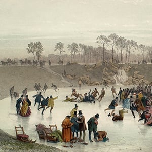 Skaters (Bois de Boulogne Lake) (Les Patineurs (Lac du Bois de Boulogne))