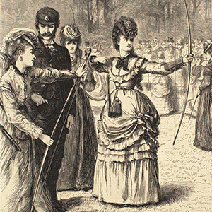 The Ladies' Archery Match in the Royal Toxophilite Society's Grounds, Regent's Park