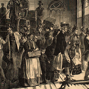 The Summer Exodus—Leaving by Steamboat