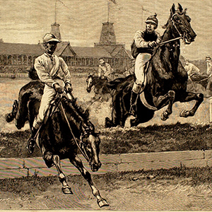 A Steeple-Chase at Monmouth Park