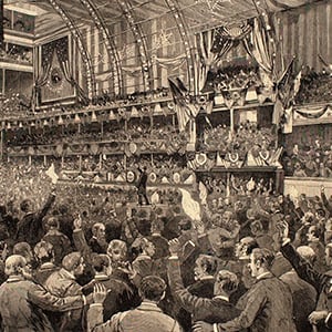 The Republican National Convention in Session in the Auditorium Building, Chicago