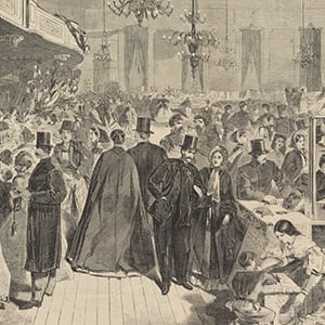 Great Fair Given at the City Assembly Rooms, New York, December, 1861, in Aid of the City Poor