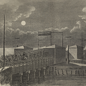 Advance Guard of the Grand Army of the United States Crossing the Long Bridge over the Potomac at 2 a.m. on May 24, 1863