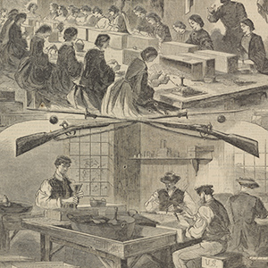 Filling Cartridges at the United States Arsenal, at Watertown, Massachusetts