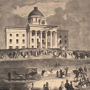 Inauguration of Pres. Jefferson Davis of the Southern Confederacy, at Montgomery, Alabama