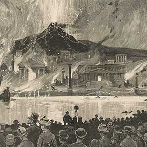 Fire-Works at Manhattan Beach—"The Last Days of Pompeii"