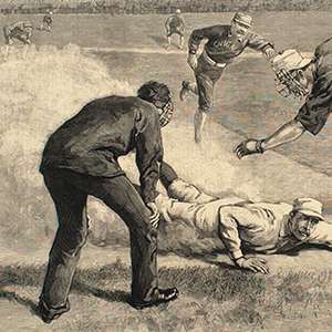 The Winning Run—"How is it, Umpire?"