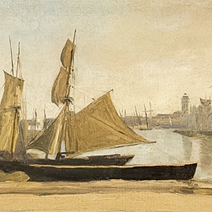 Dunkerque, Fishing Boats tied to the Wharf