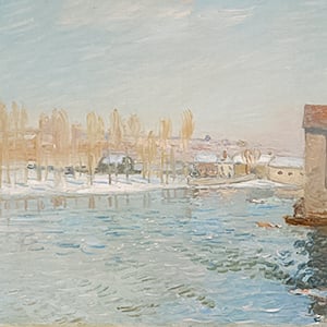The Loing and the Mills of Moret, Snow Effect